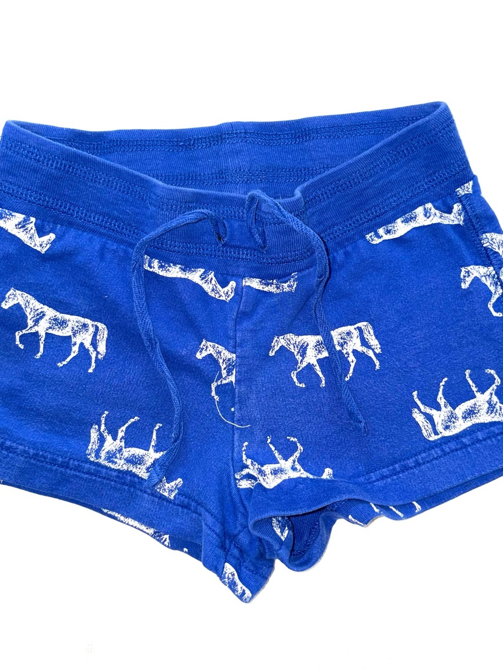 Old Navy Royal Blue Horse-Print Athletic Shorts